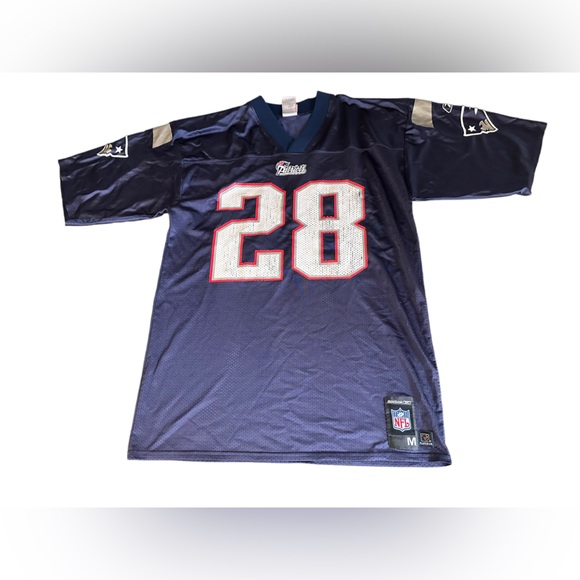 Reebok Men’s New England Patriots Corey Dillon 28 Blue Jersey Sz M‎ - Picture 1 of 8